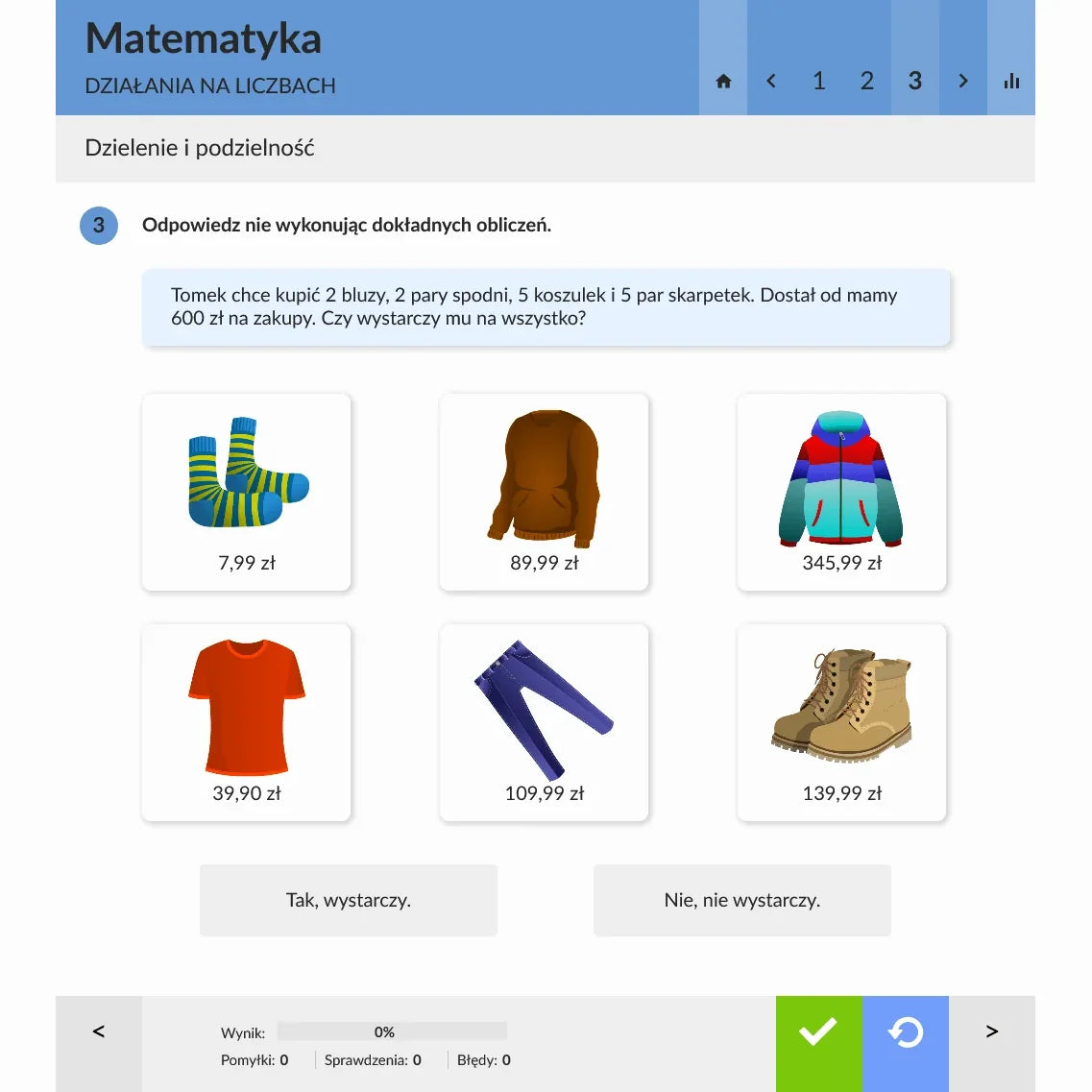 eduPaka Matematyka kl. 4-5, przykładowe ćwiczenie 2