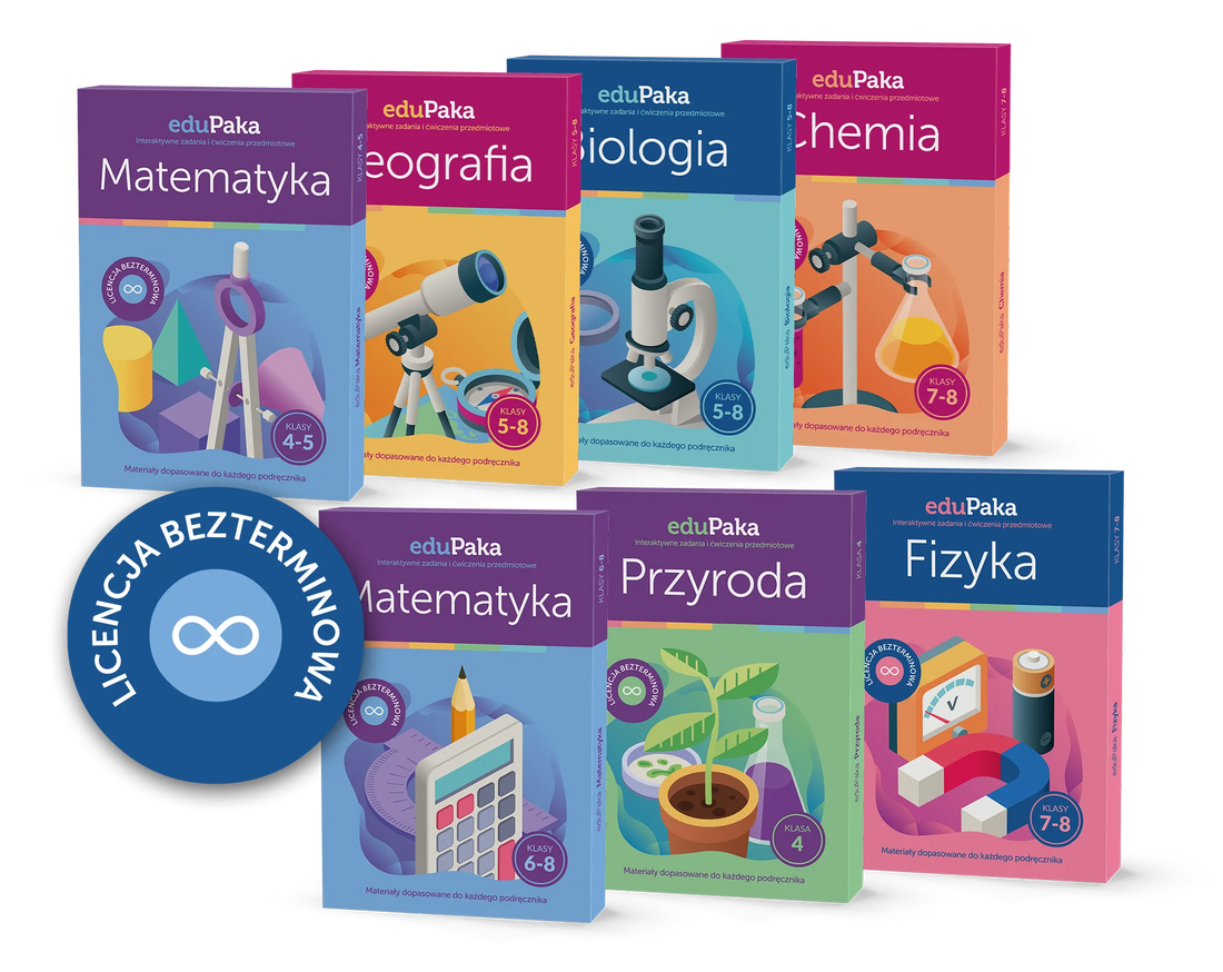 eduPaka Zestaw matematyczno-przyrodniczy kl. 4-8, 7 programów