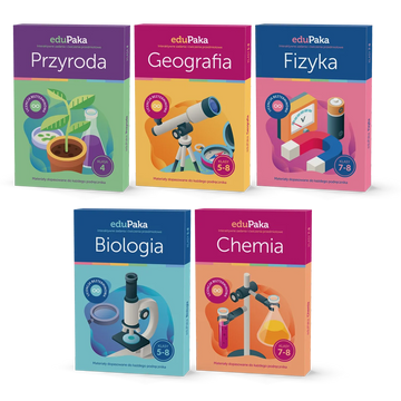 eduPaka Zestaw przyrodniczy kl. 4-8, 5 programów (przyroda, biologia, geografia, chemia, fizyka)
