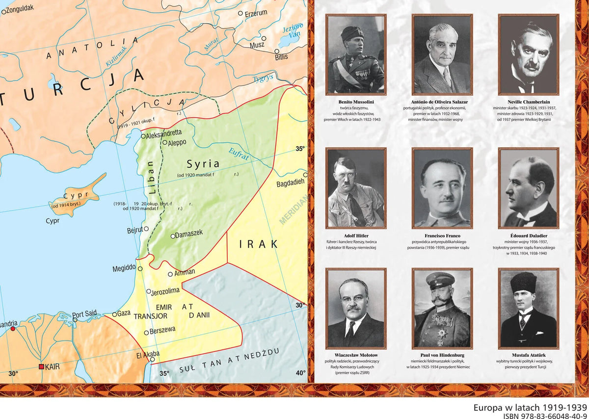 Europa w latach 1919-1939 - mapa ścienna - zdjęcie 3