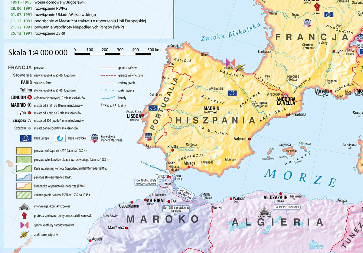 Europa w latach 1945-89 - mapa ścienna - zdjęcie 2