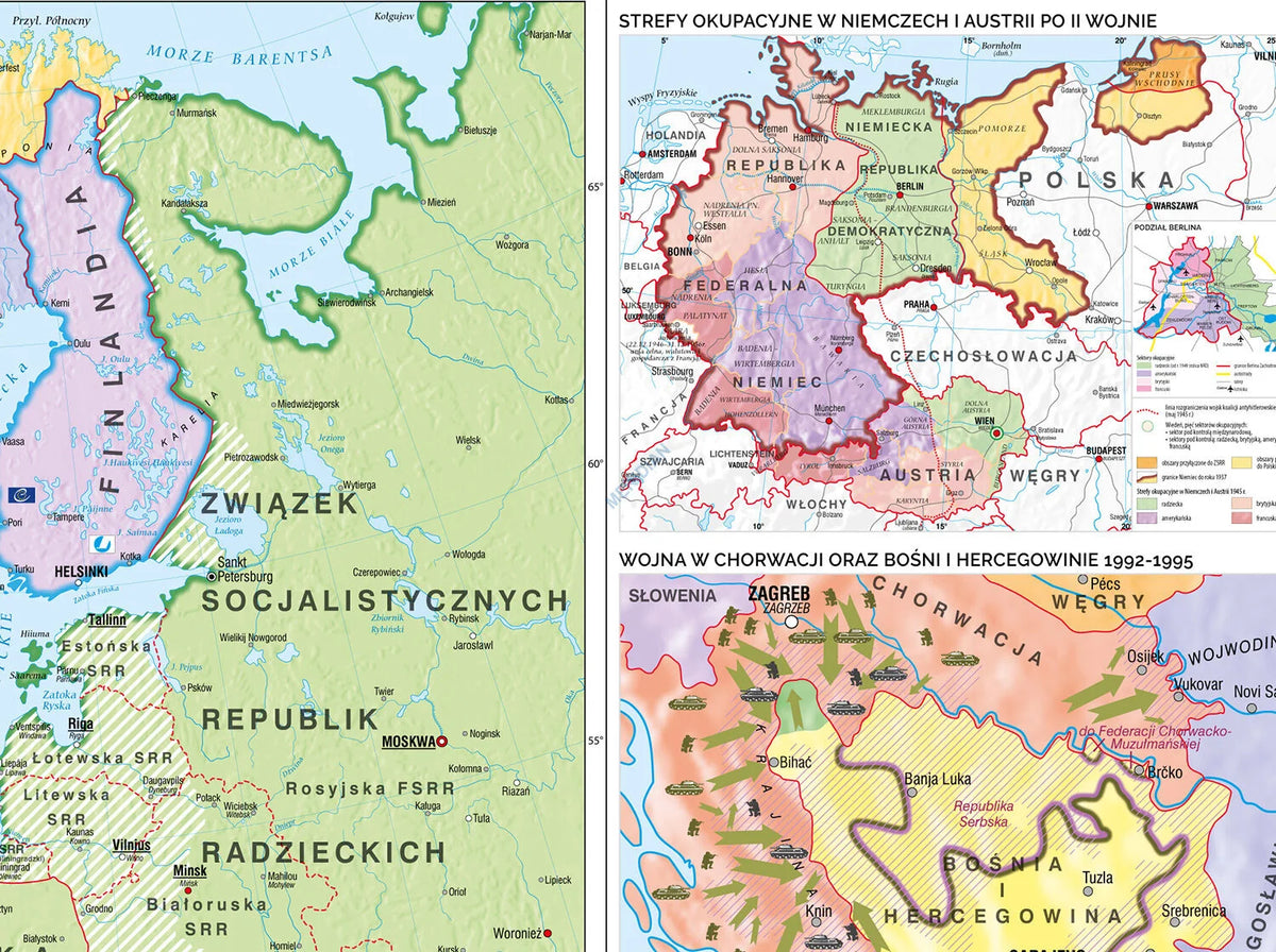 Europa w latach 1945-89 - mapa ścienna - zdjęcie 3