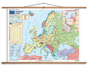 European Union - mapa ścienna w języku angielskim