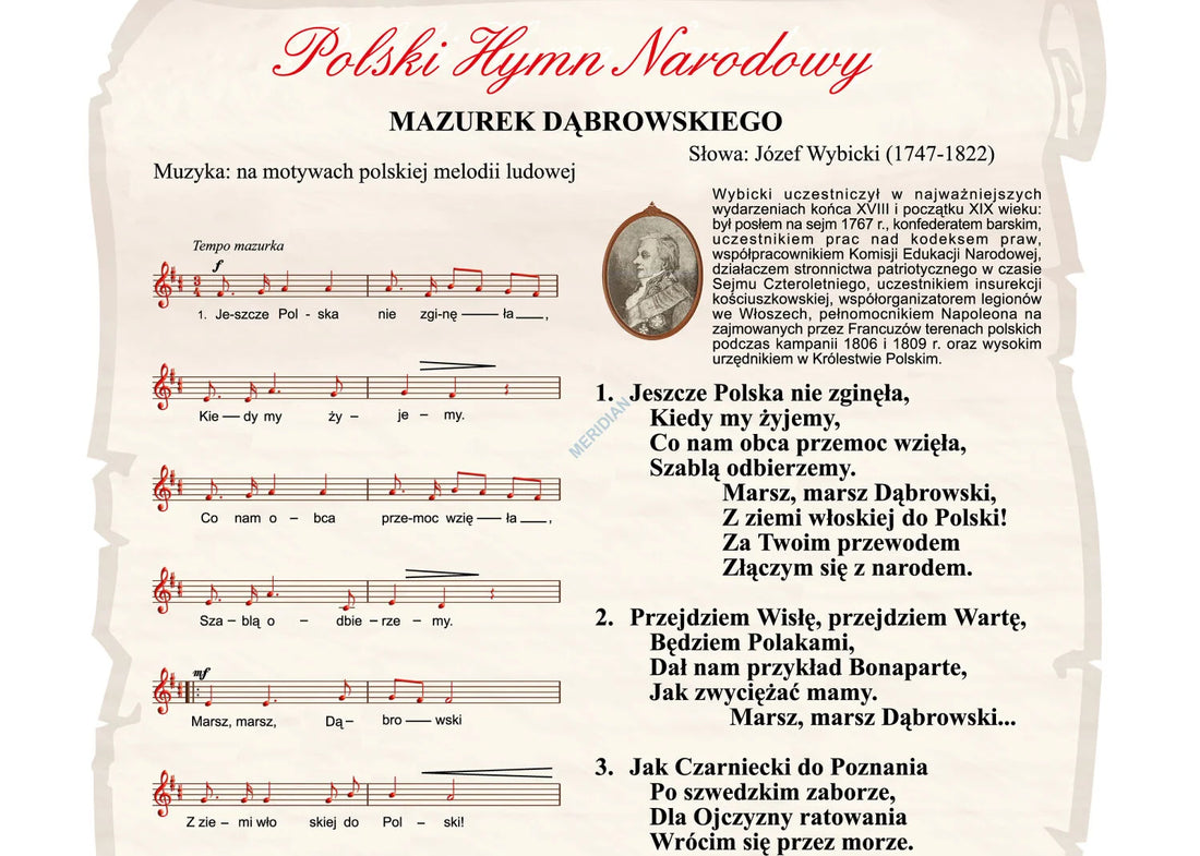 Hymn narodowy - plansza dydaktyczna