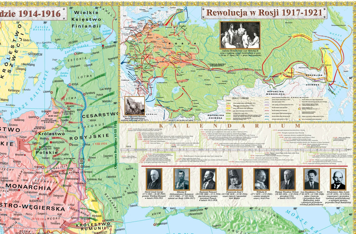 I Wojna Światowa 1914-16 - mapa ścienna - zdjęcie 3