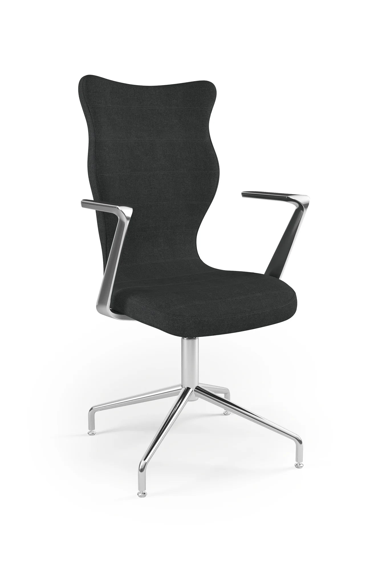 Krzesło konferencyjne Burano Plus – Aluminium polerowane / Deco 17