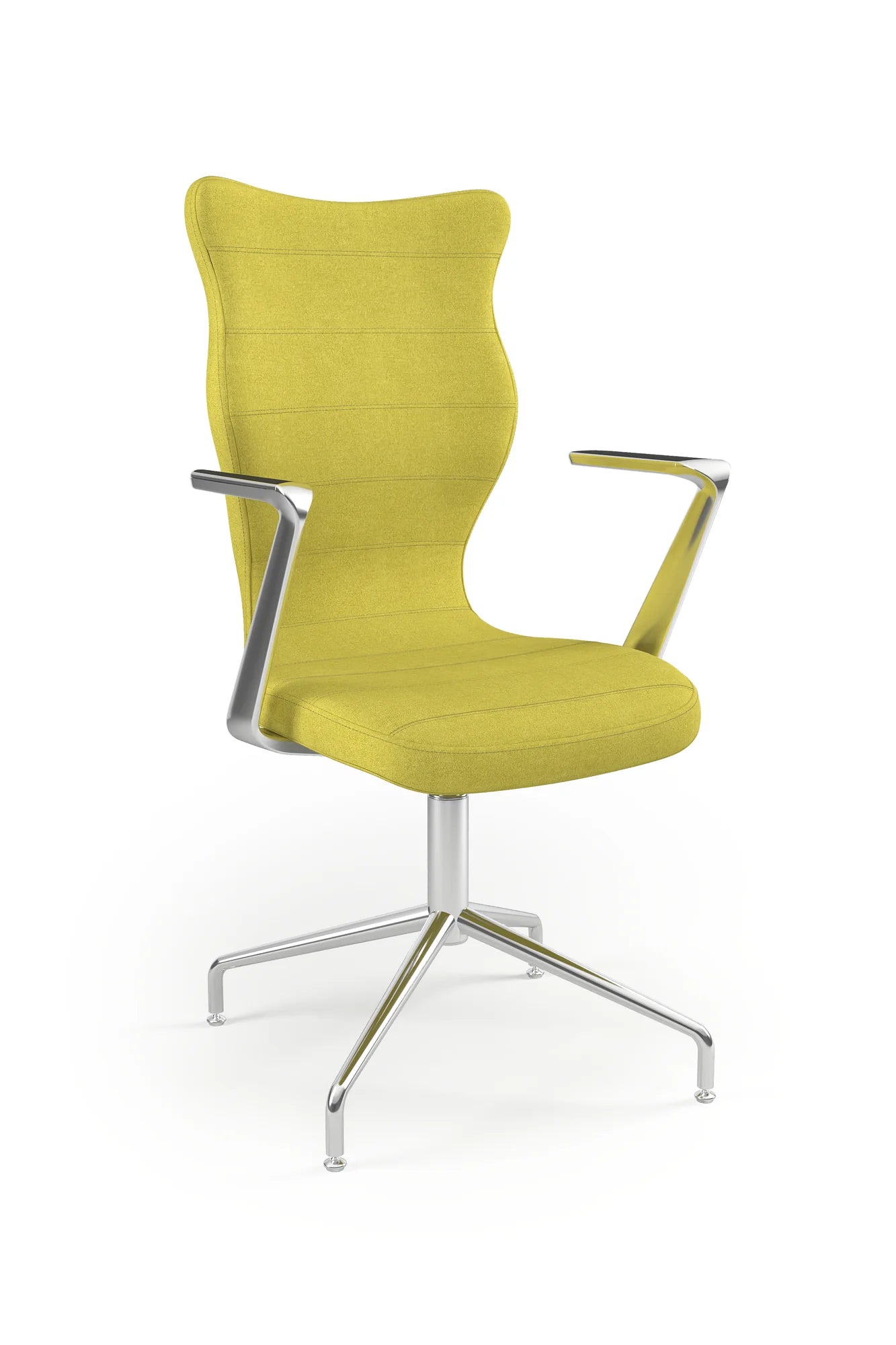 Krzesło konferencyjne Burano Plus – Aluminium polerowane / Deco 19