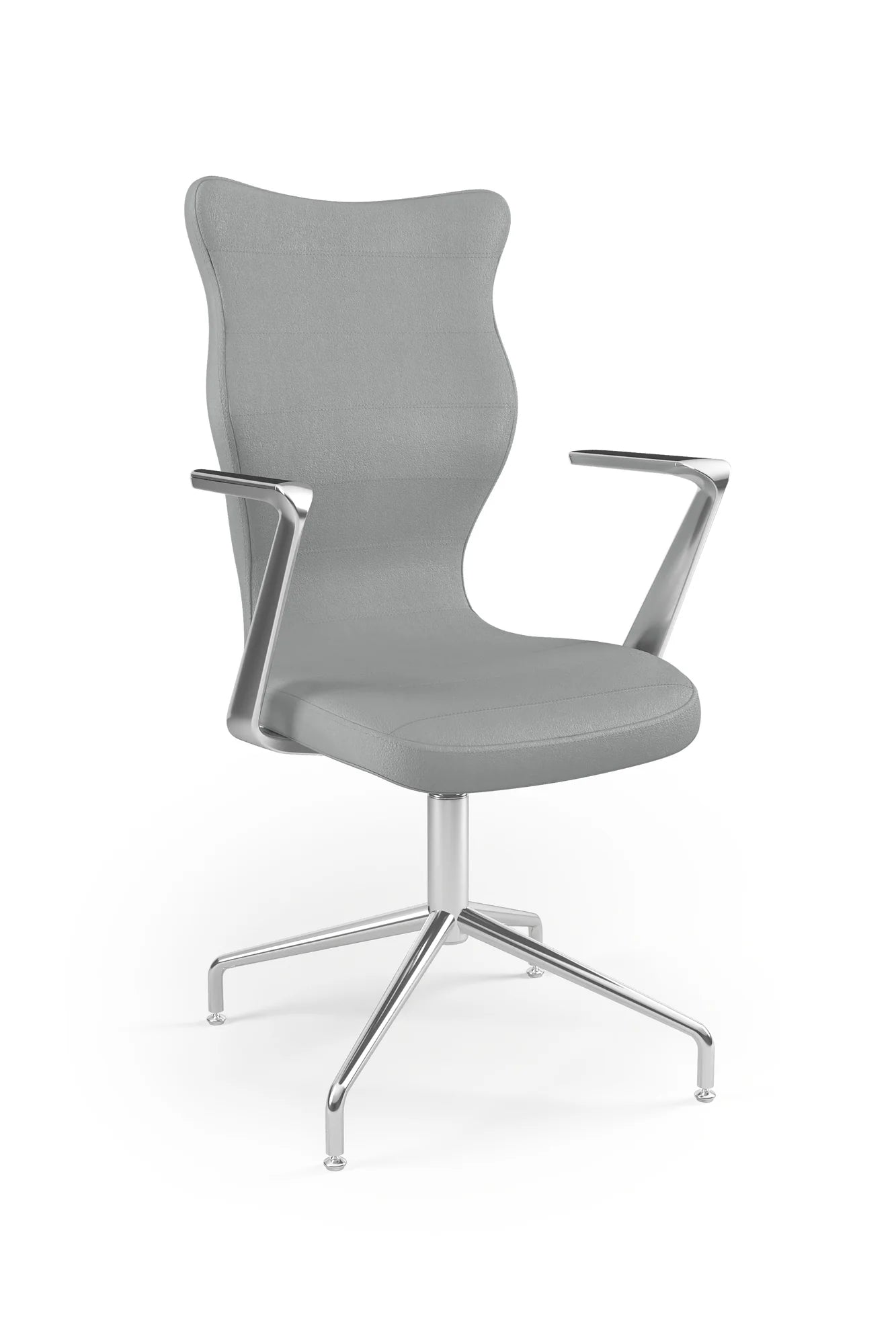 Krzesło konferencyjne Burano Plus – Aluminium polerowane / Vega 33
