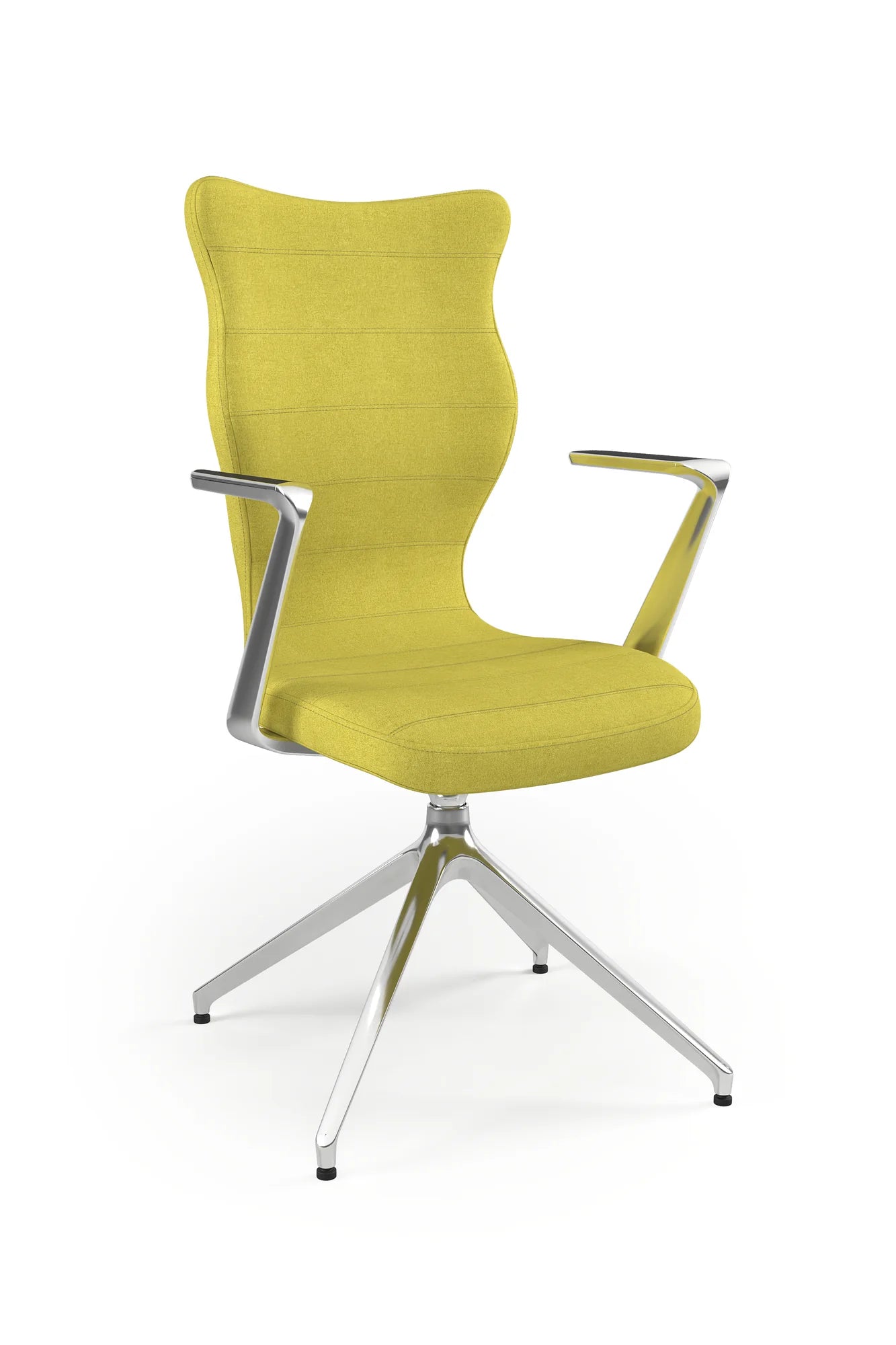 Krzesło konferencyjne Kuma Plus – Aluminium polerowane / Deco 19