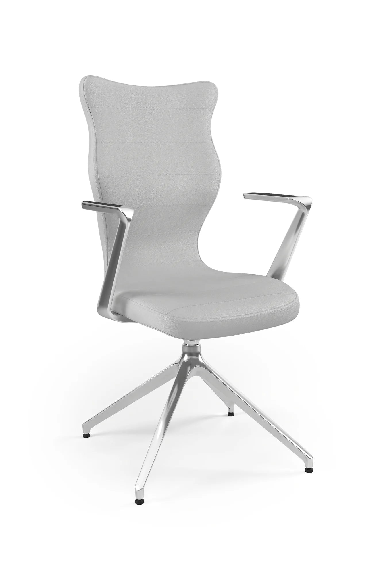 Krzesło konferencyjne Kuma Plus – Aluminium polerowane / Vega 03