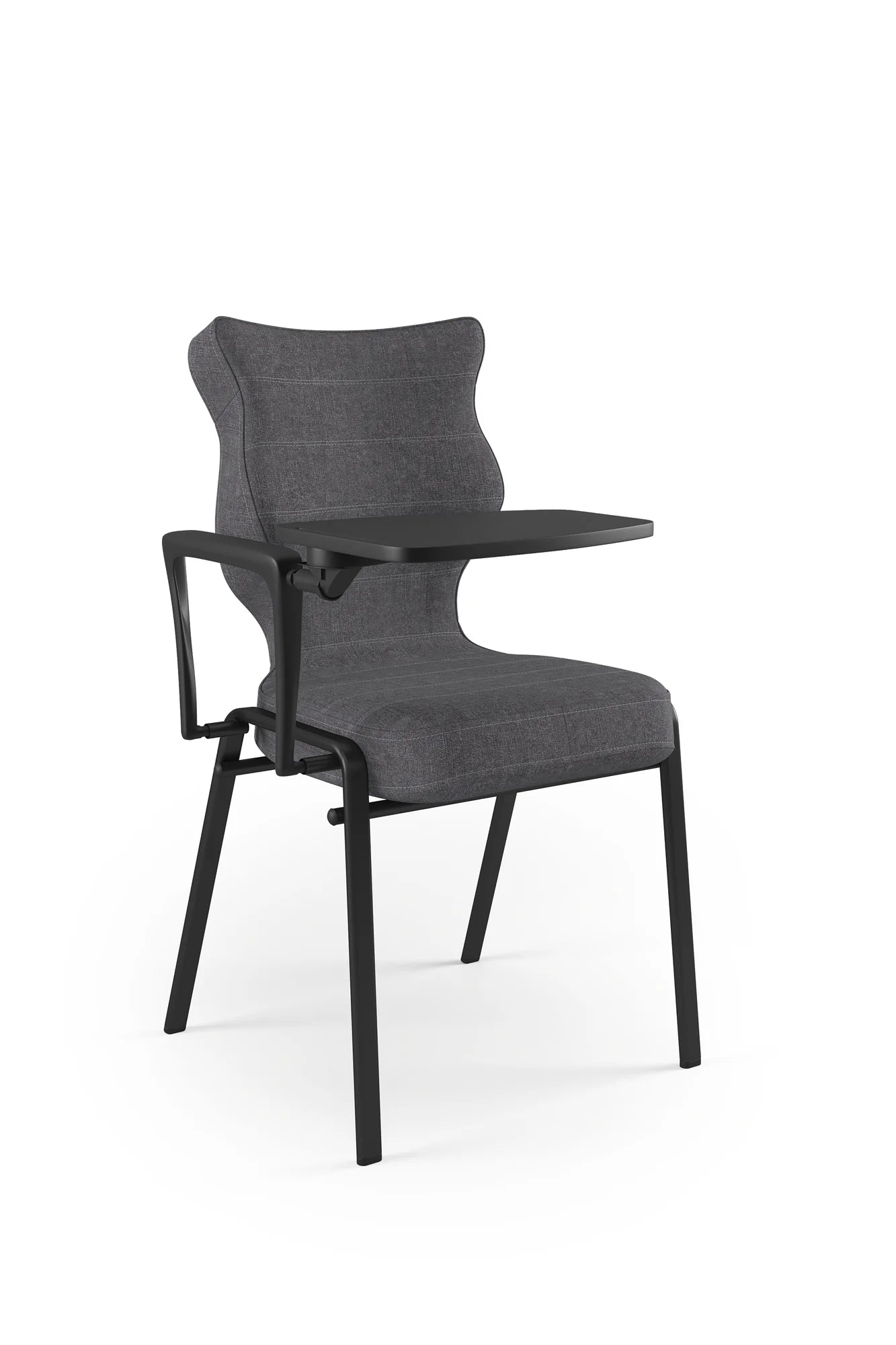 Krzesło konferencyjne Uni Plus – Czarny / Palladium 01