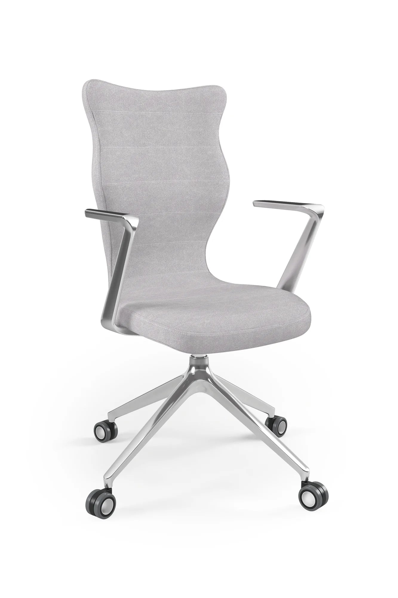 Krzesło obrotowe Kuma – Aluminium polerowane / Castel 03