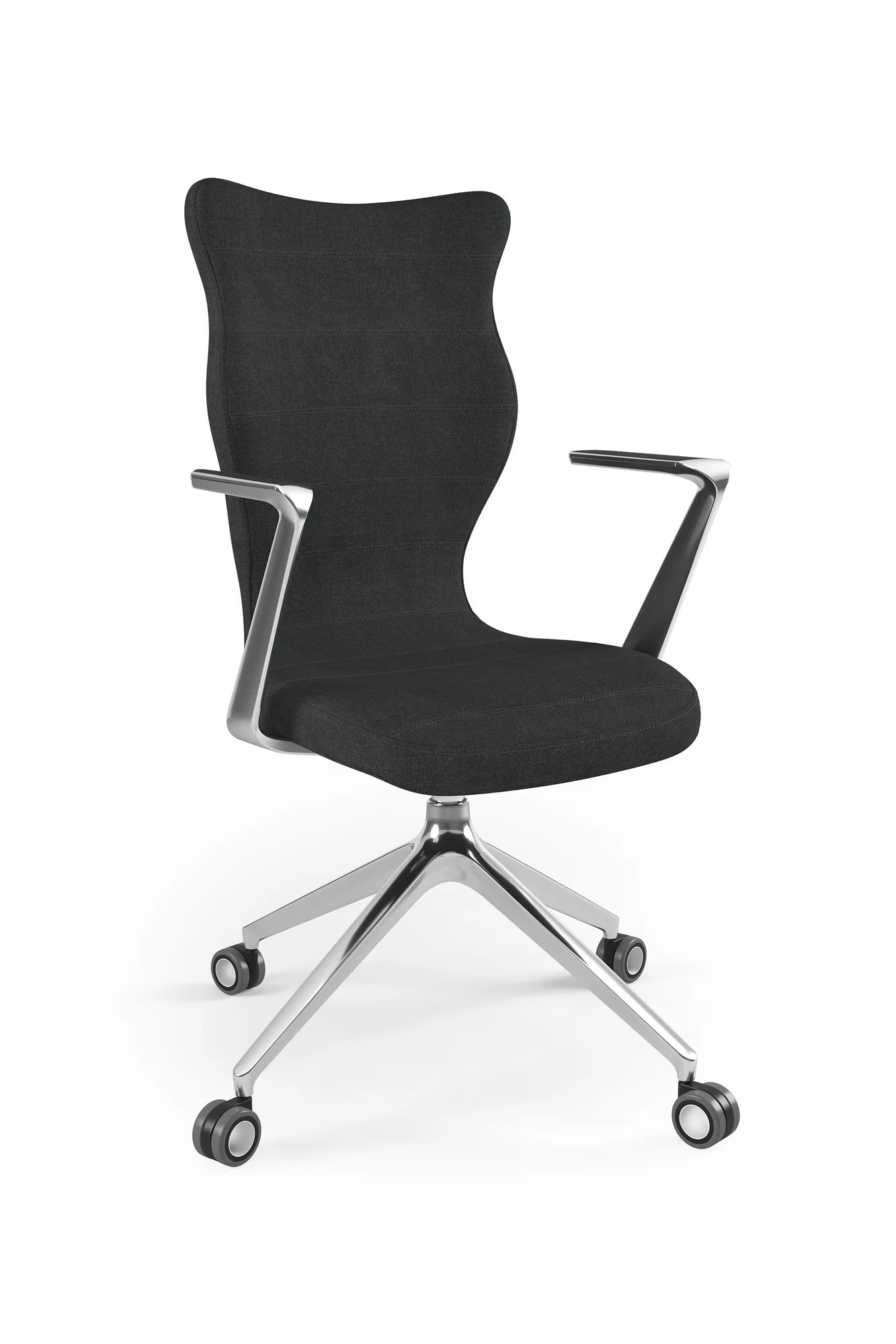 Krzesło obrotowe Kuma – Aluminium polerowane / Deco 17