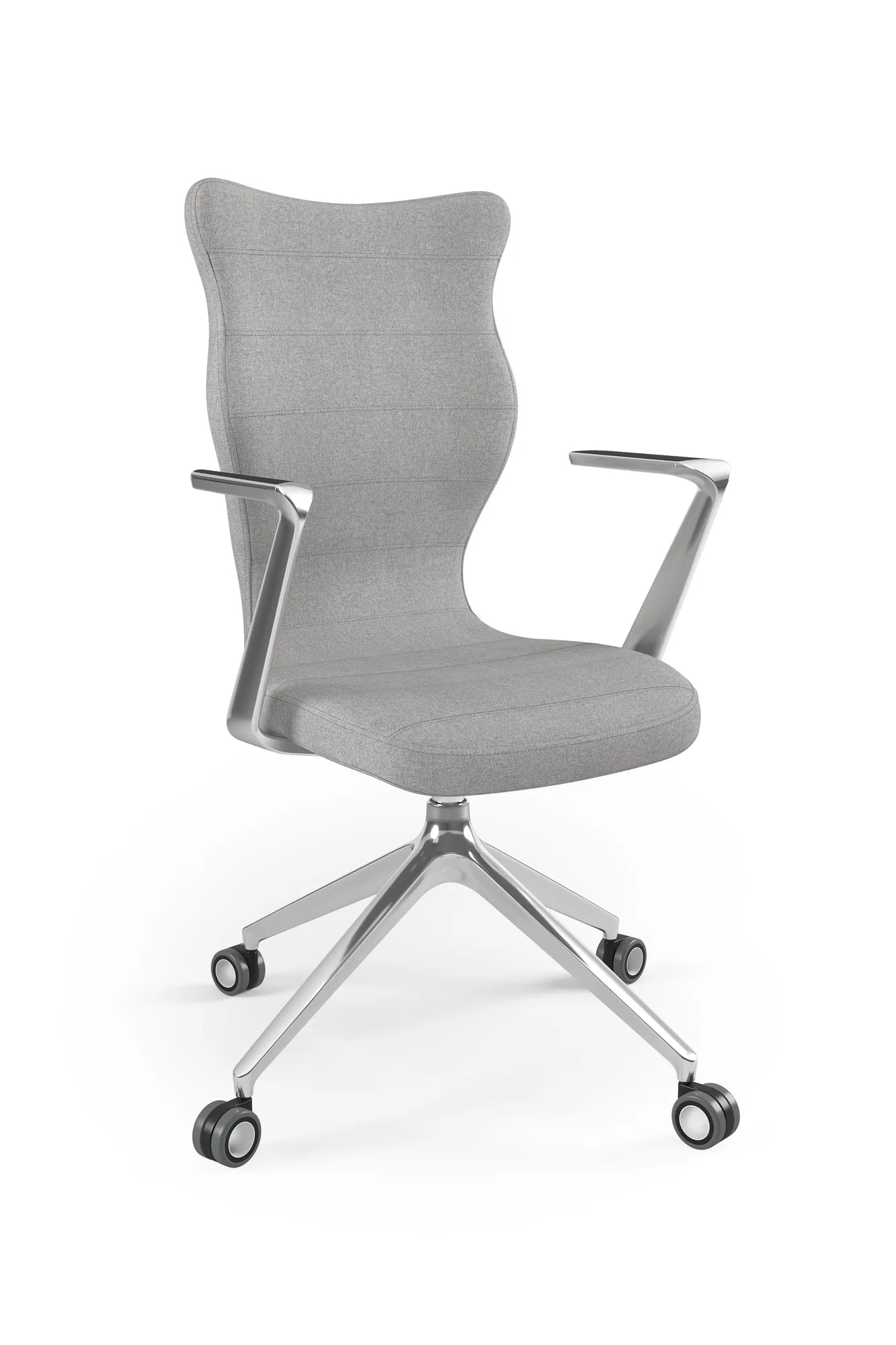 Krzesło obrotowe Kuma – Aluminium polerowane / Deco 18