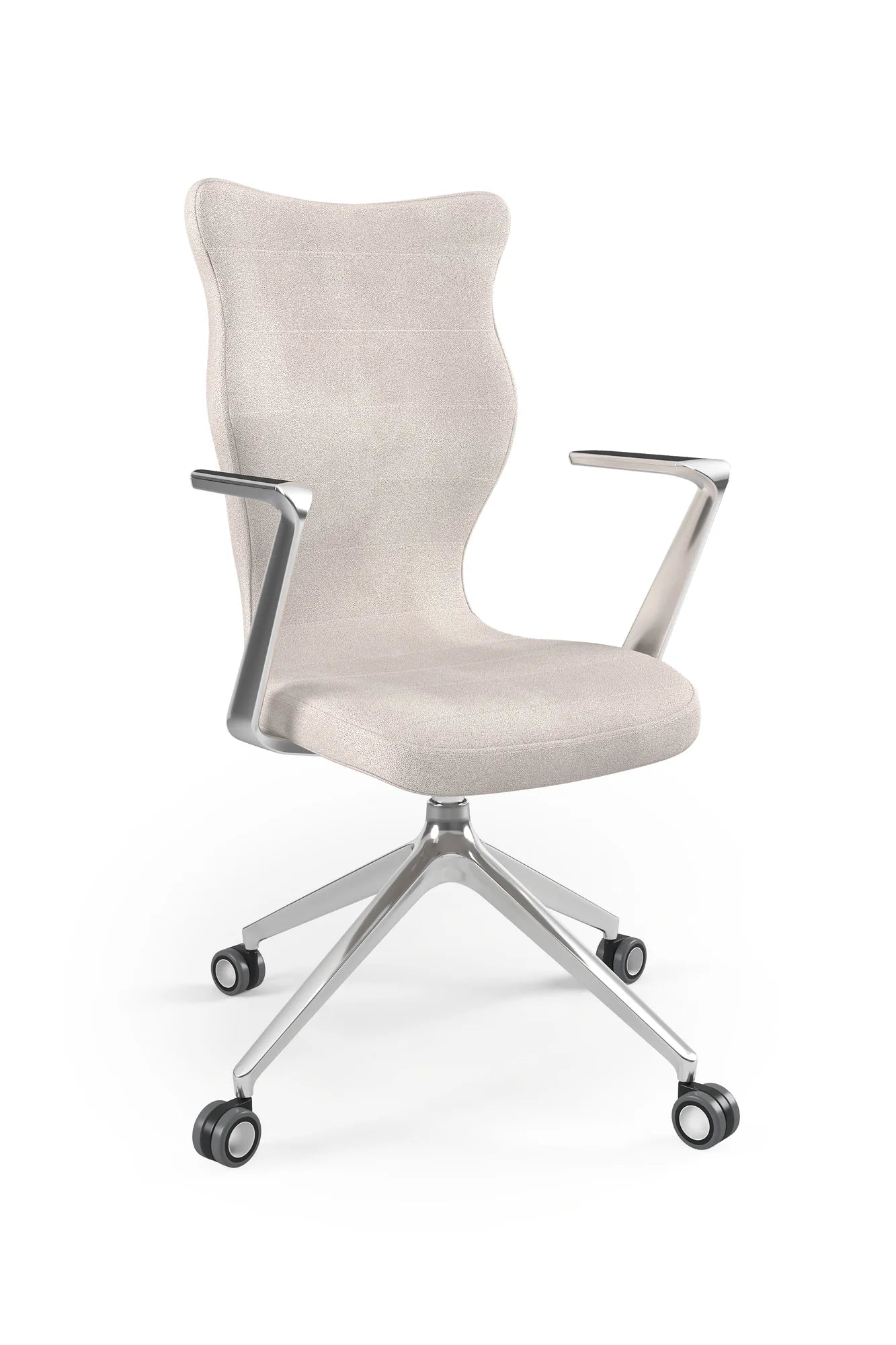 Krzesło obrotowe Kuma – Aluminium polerowane / Letto 03