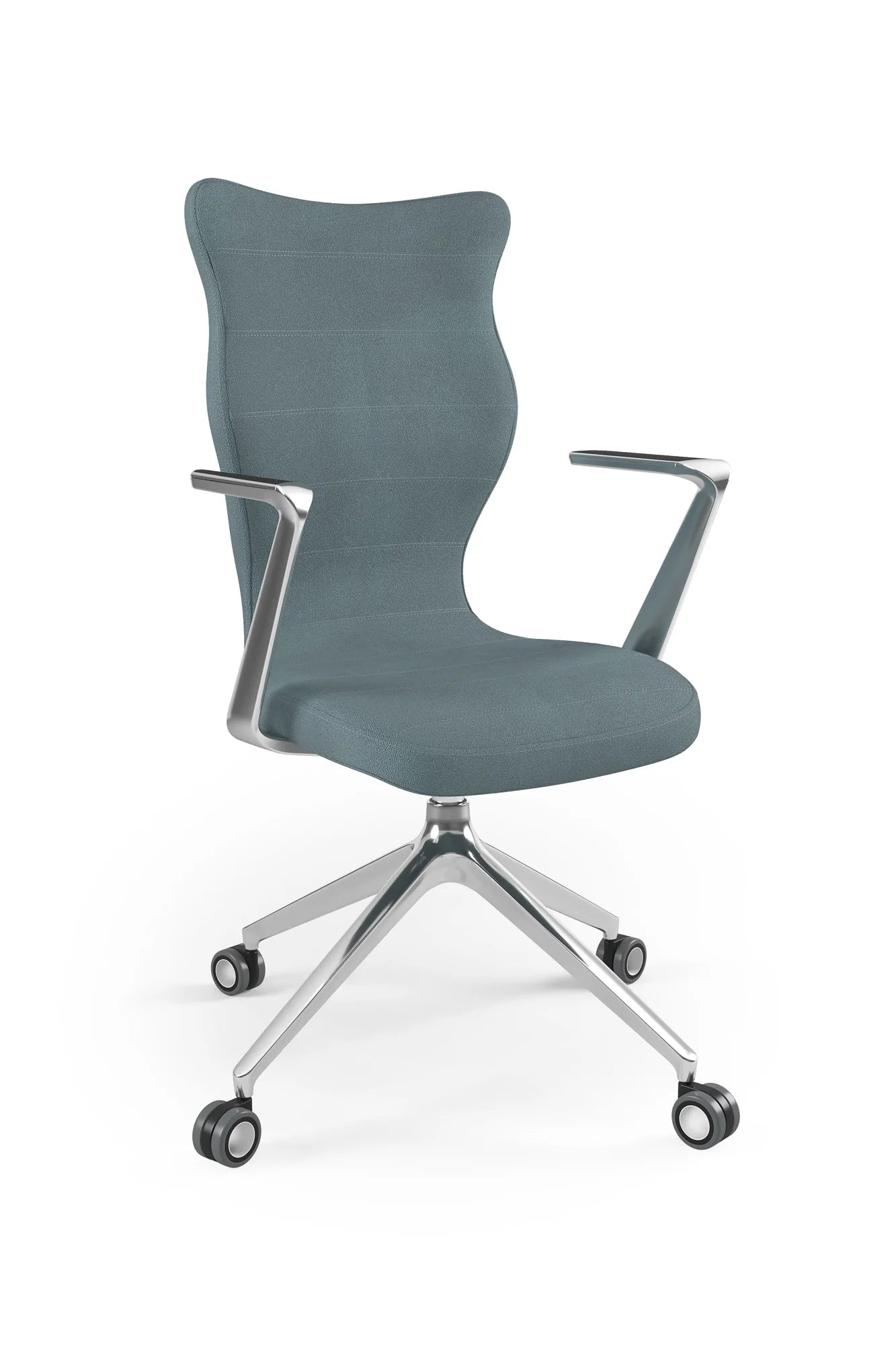 Krzesło obrotowe Kuma – Aluminium polerowane / Letto 06
