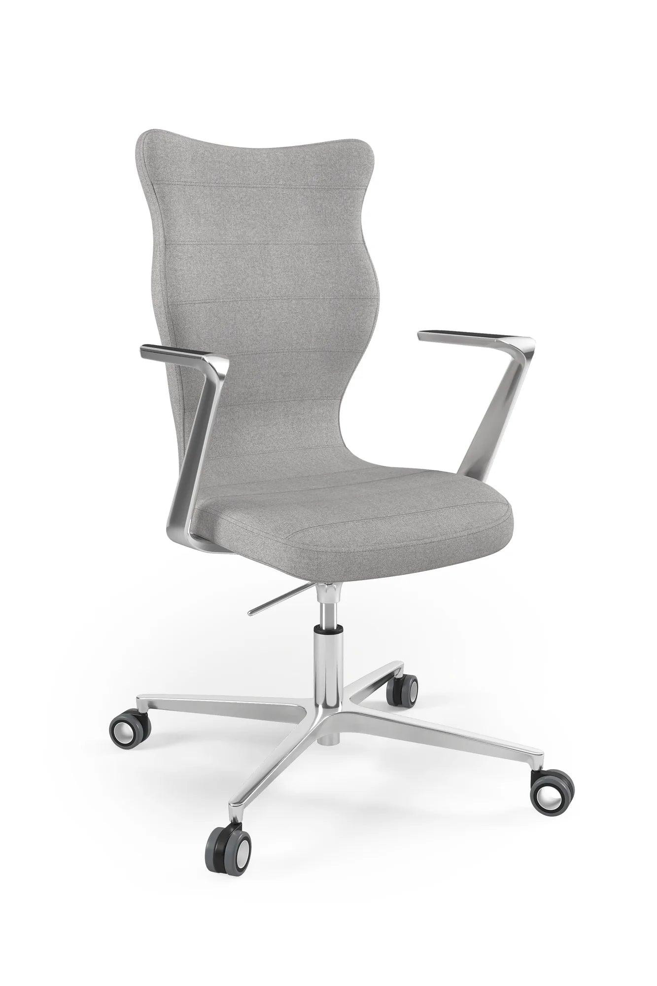 Krzesło obrotowe Kylie – Aluminium polerowane / Deco 18