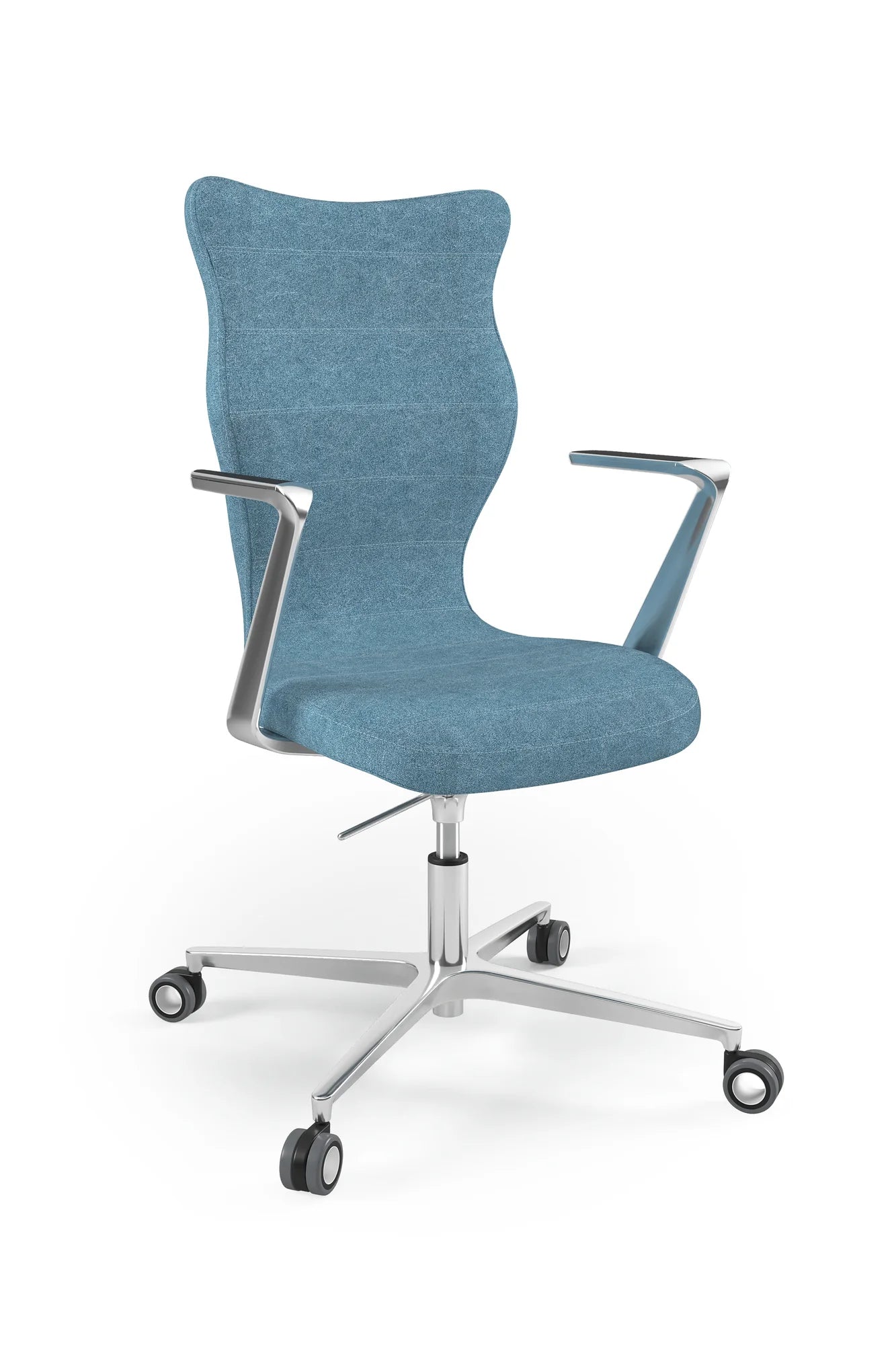 Krzesło obrotowe Kylie Plus – Aluminium polerowane / Castel 06