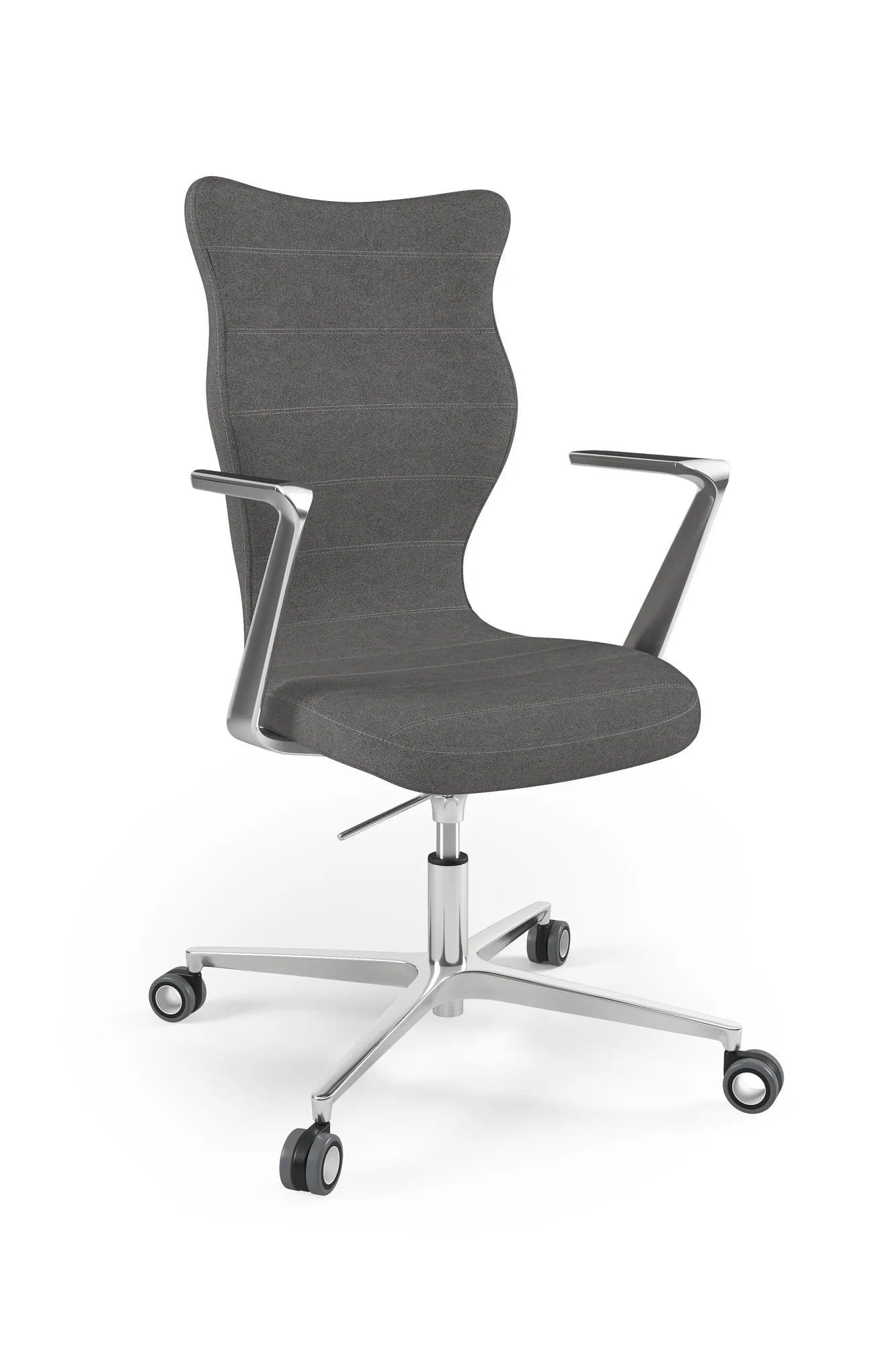 Krzesło obrotowe Kylie Plus – Aluminium polerowane / Castel 33