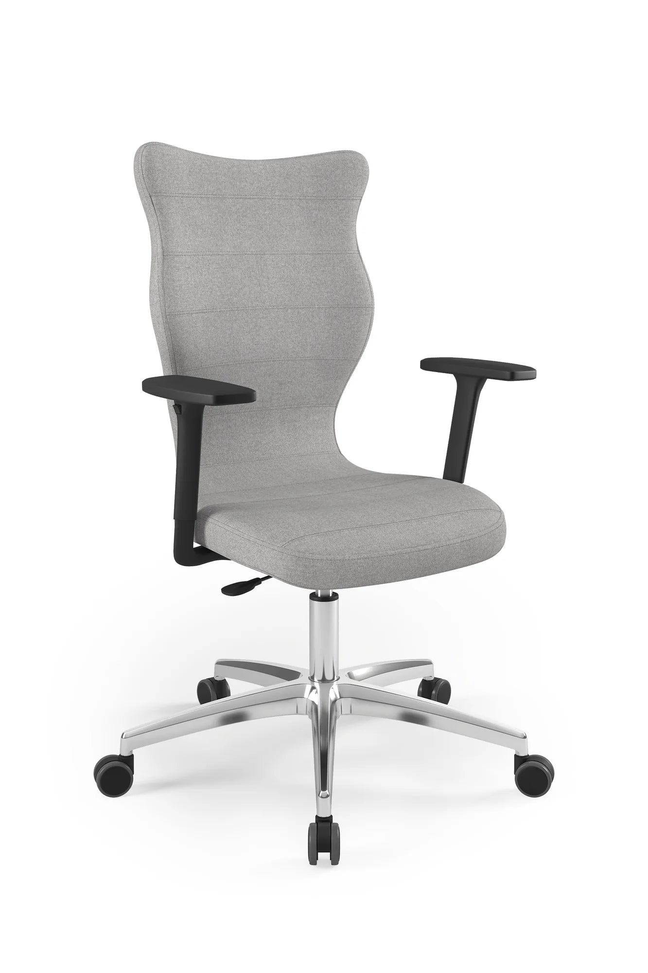 Krzesło obrotowe Perto – Aluminium polerowane / Deco 18