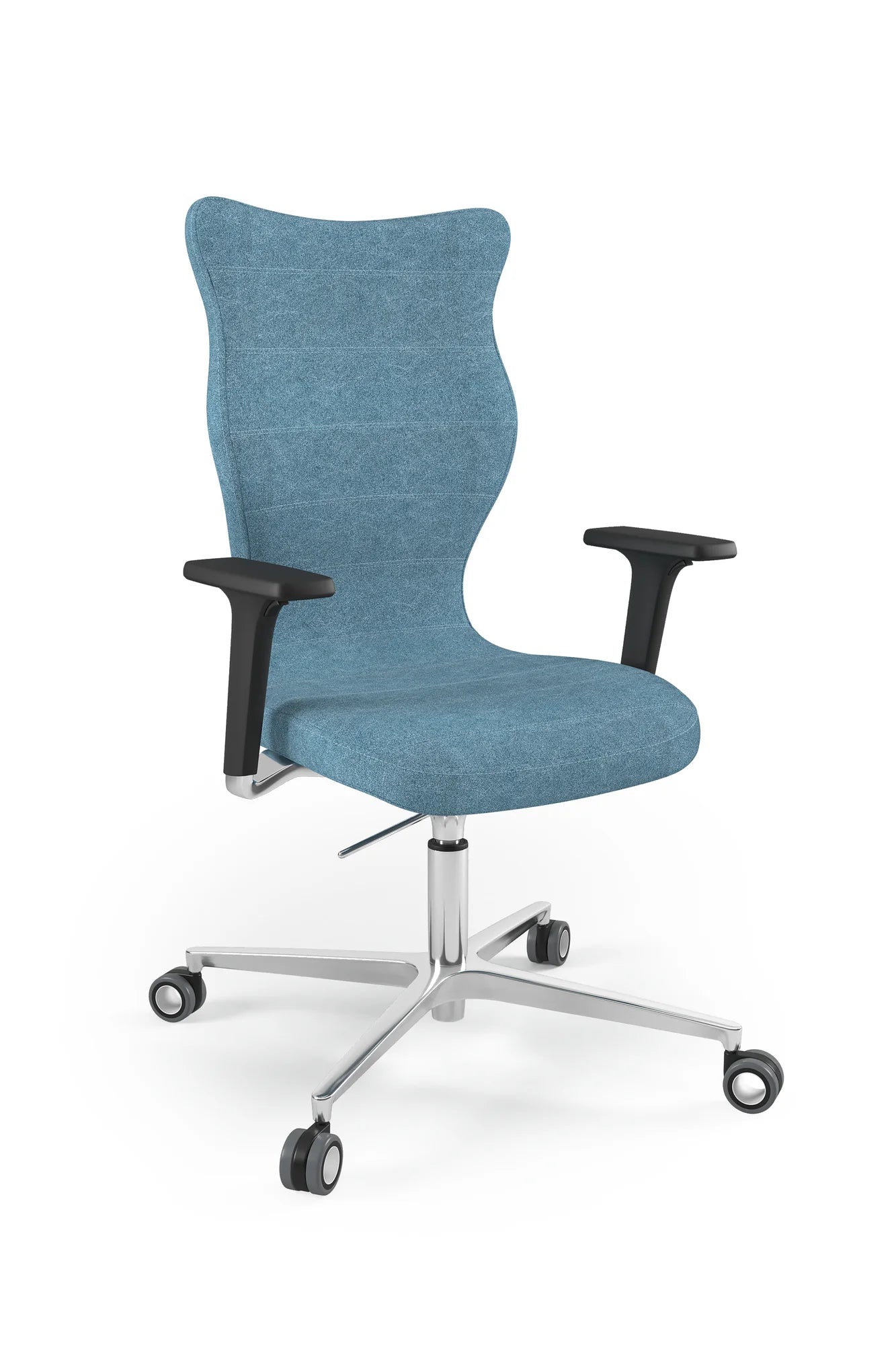 Krzesło obrotowe Zodiac Plus – Aluminium polerowane / Castel 06