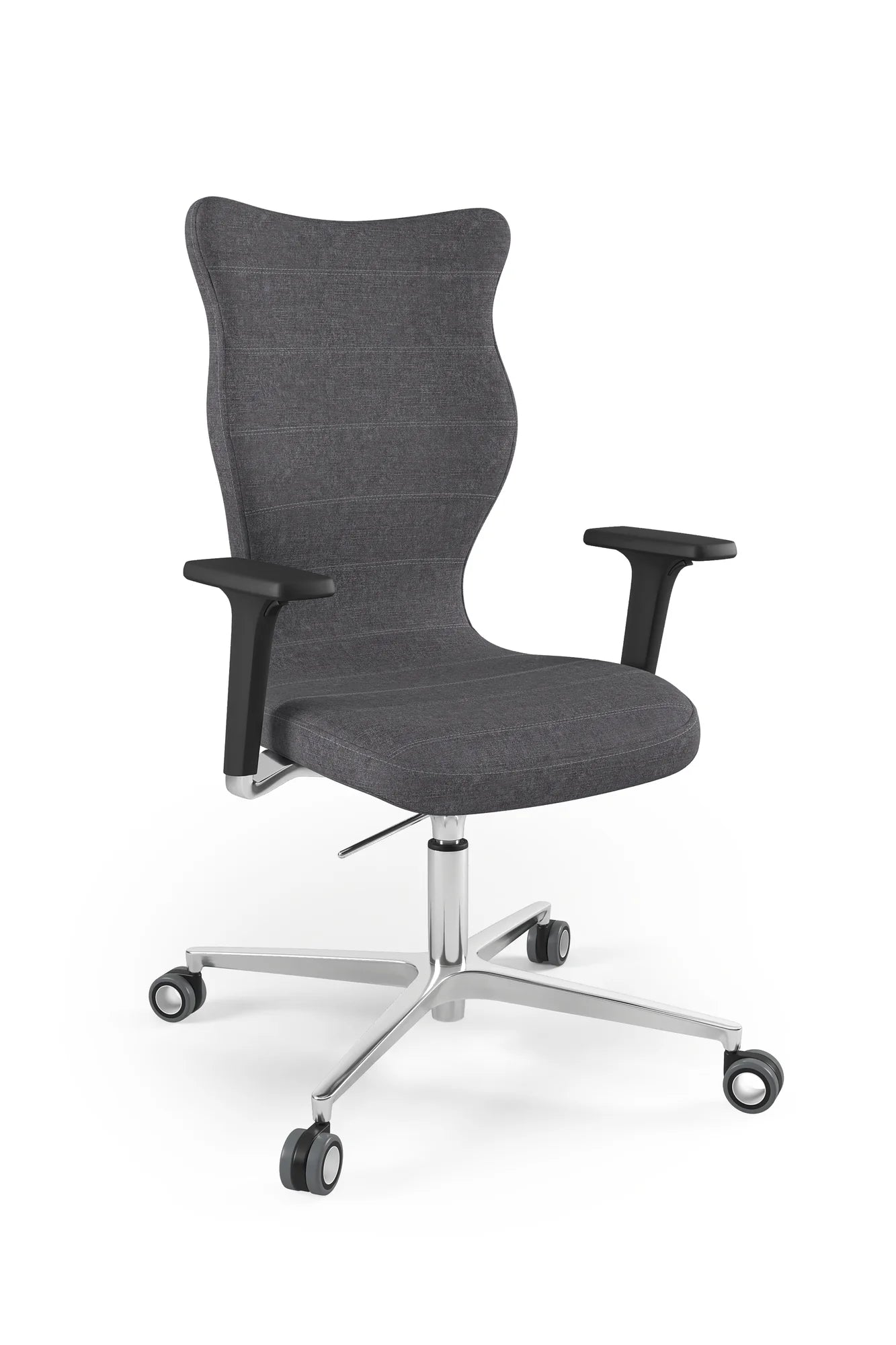 Krzesło obrotowe Zodiac Plus – Aluminium polerowane / Palladium 01