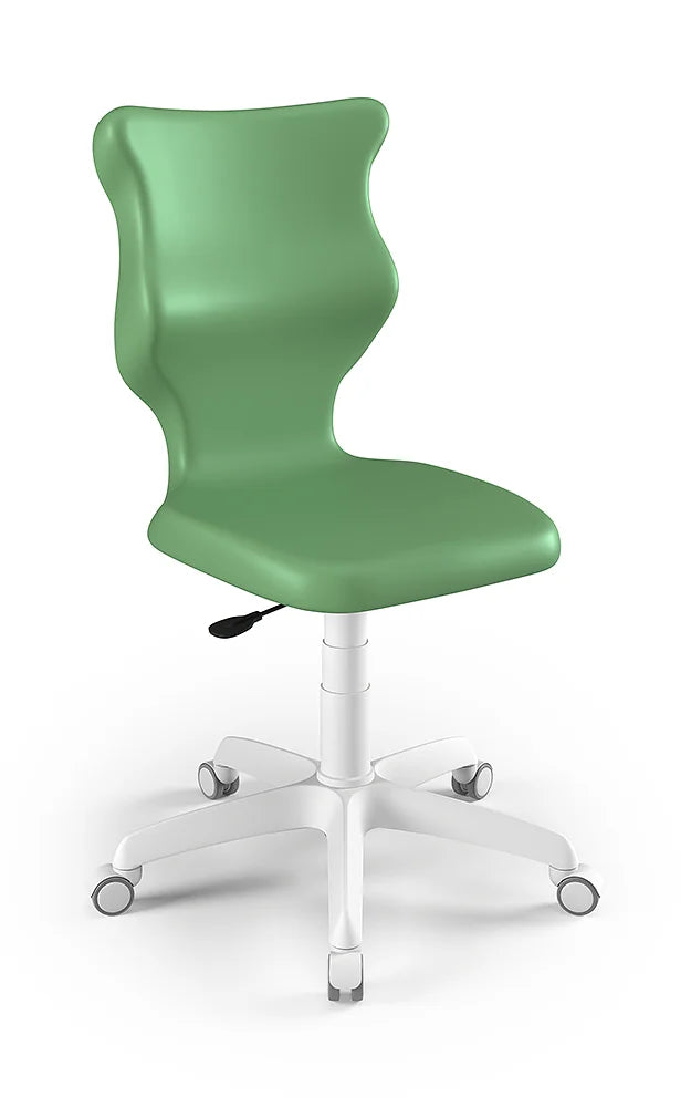 Krzesło szkolne Twist bez podłokietników, rozmiar 4 (wzrost 133–159 cm) – Biały / Pastelowy zielony