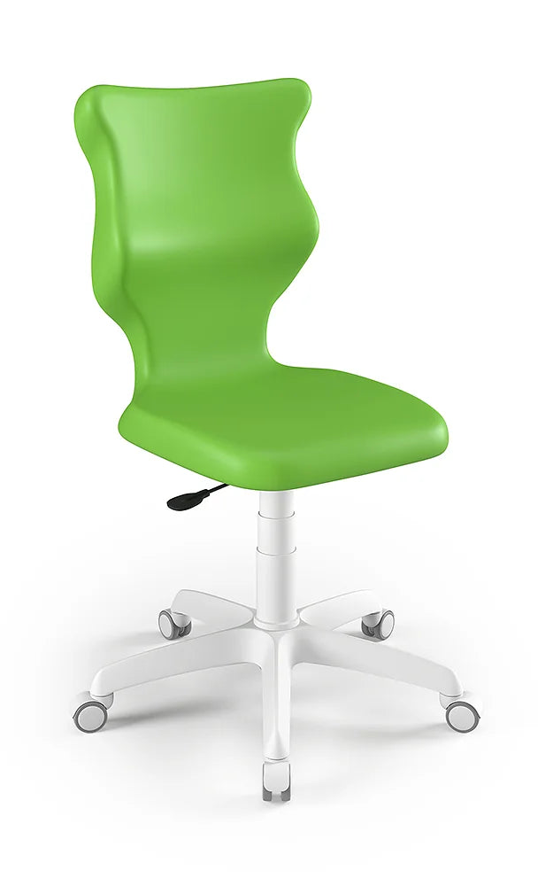 Krzesło szkolne Twist bez podłokietników, rozmiar 4 (wzrost 133–159 cm) – Biały / Zielony