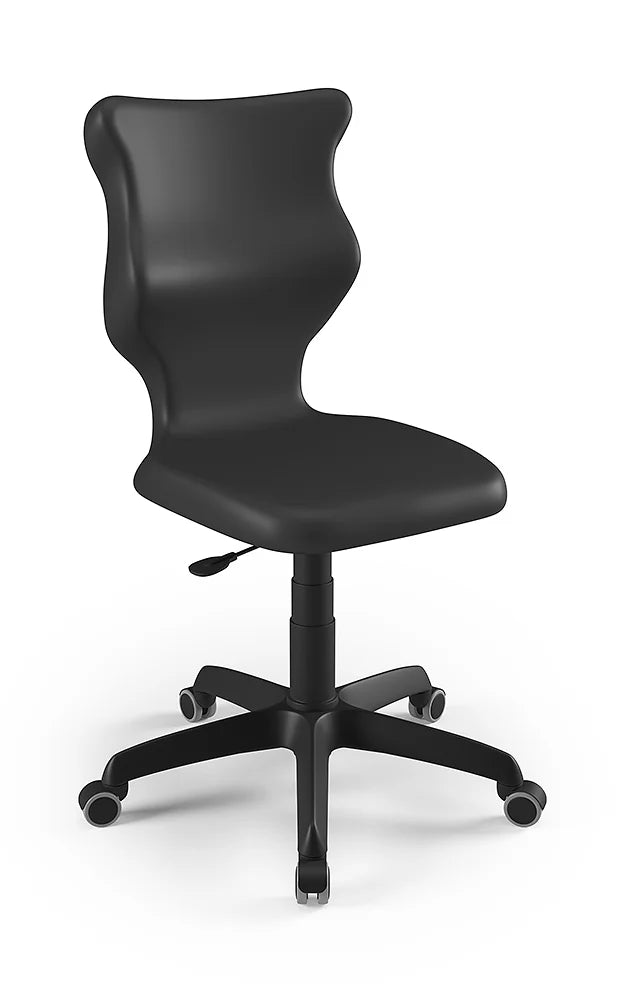 Krzesło szkolne Twist bez podłokietników, rozmiar 4 (wzrost 133–159 cm) – Czarny / Czarny