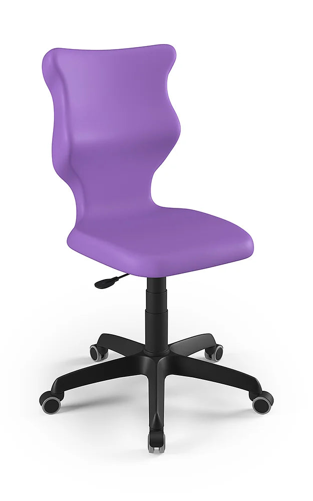 Krzesło szkolne Twist bez podłokietników, rozmiar 4 (wzrost 133–159 cm) – Czarny / Fioletowy