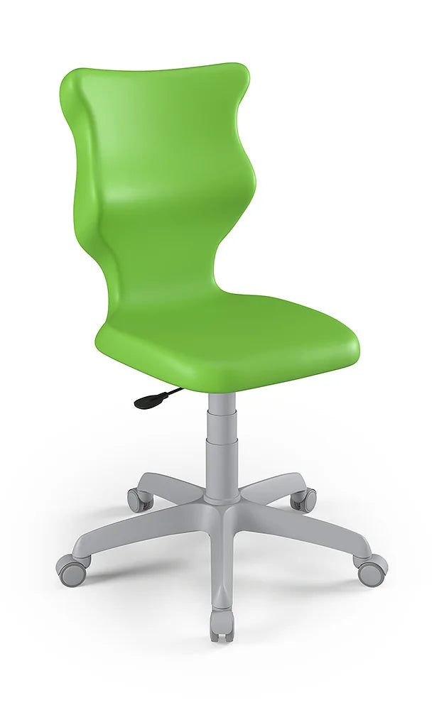 Krzesło szkolne Twist bez podłokietników, rozmiar 5 (wzrost 146–176 cm) – Szary / Zielony