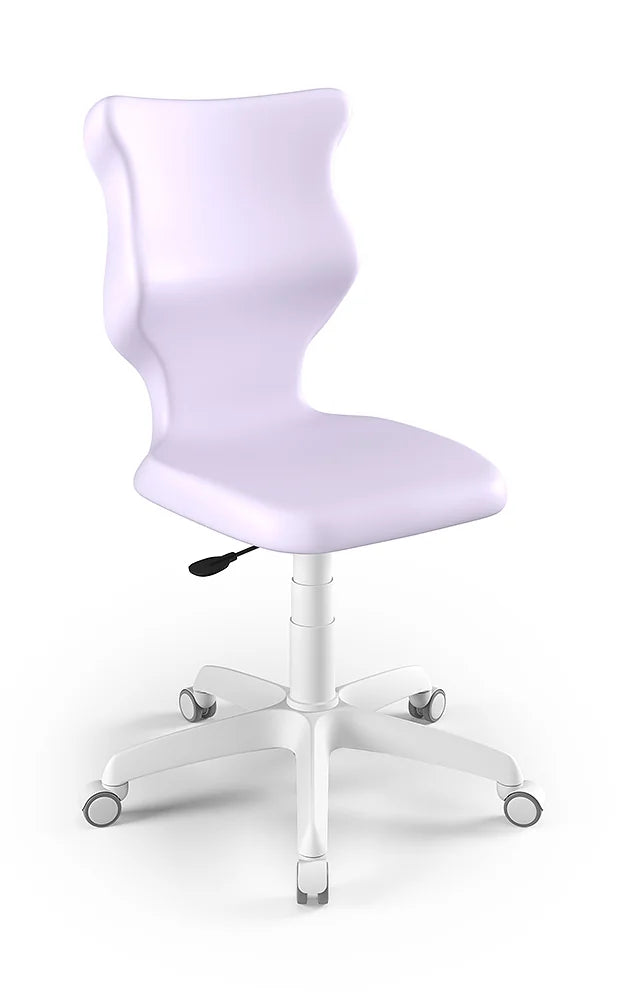 Krzesło szkolne Twist bez podłokietników, rozmiar 6 (wzrost 159–188 cm) – Biały / Pastelowy fioletowy