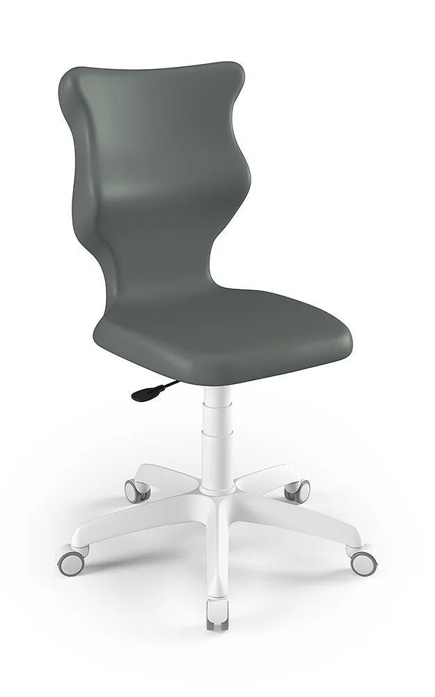 Krzesło szkolne Twist bez podłokietników, rozmiar 6 (wzrost 159–188 cm) – Biały / Szary