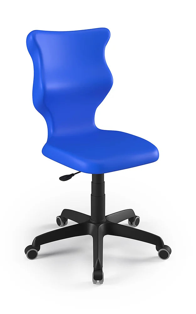 Krzesło szkolne Twist bez podłokietników, rozmiar 6 (wzrost 159–188 cm) – Czarny / Niebieski