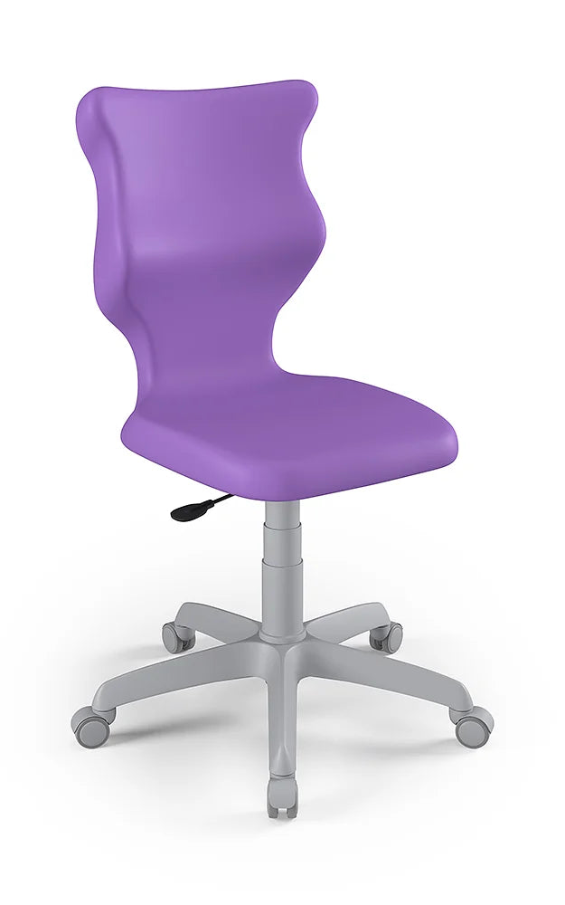 Krzesło szkolne Twist bez podłokietników, rozmiar 6 (wzrost 159–188 cm) – Szary / Fioletowy