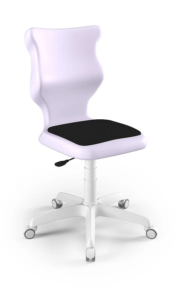 Krzesło szkolne Twist Soft bez podłokietników, rozmiar 4 (wzrost 133–159 cm) – Biały / Pastelowy fioletowy