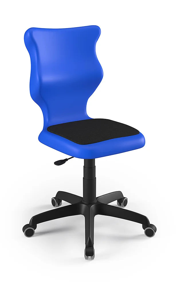 Krzesło szkolne Twist Soft bez podłokietników, rozmiar 4 (wzrost 133–159 cm) – Czarny / Niebieski