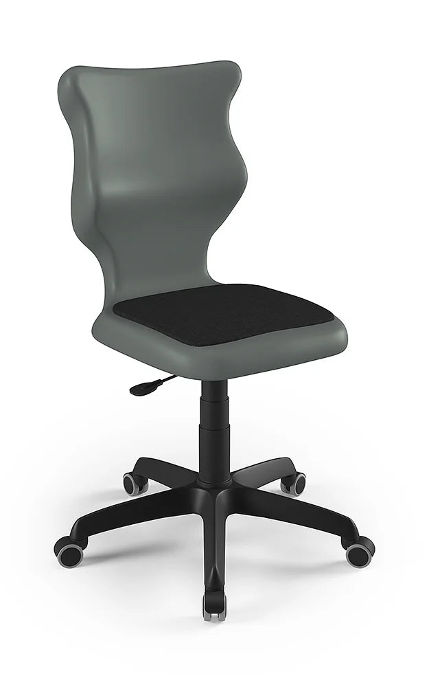 Krzesło szkolne Twist Soft bez podłokietników, rozmiar 4 (wzrost 133–159 cm) – Czarny / Czarny