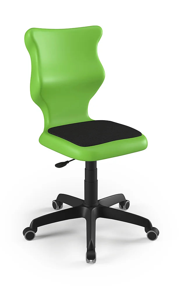 Krzesło szkolne Twist Soft bez podłokietników, rozmiar 4 (wzrost 133–159 cm) – Czarny / Zielony