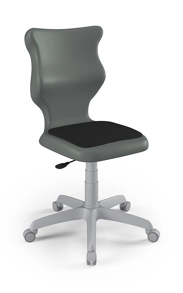 Krzesło szkolne Twist Soft bez podłokietników, rozmiar 4 (wzrost 133–159 cm) – Szary / Szary
