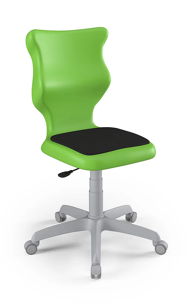 Krzesło szkolne Twist Soft bez podłokietników, rozmiar 4 (wzrost 133–159 cm) – Szary / Zielony