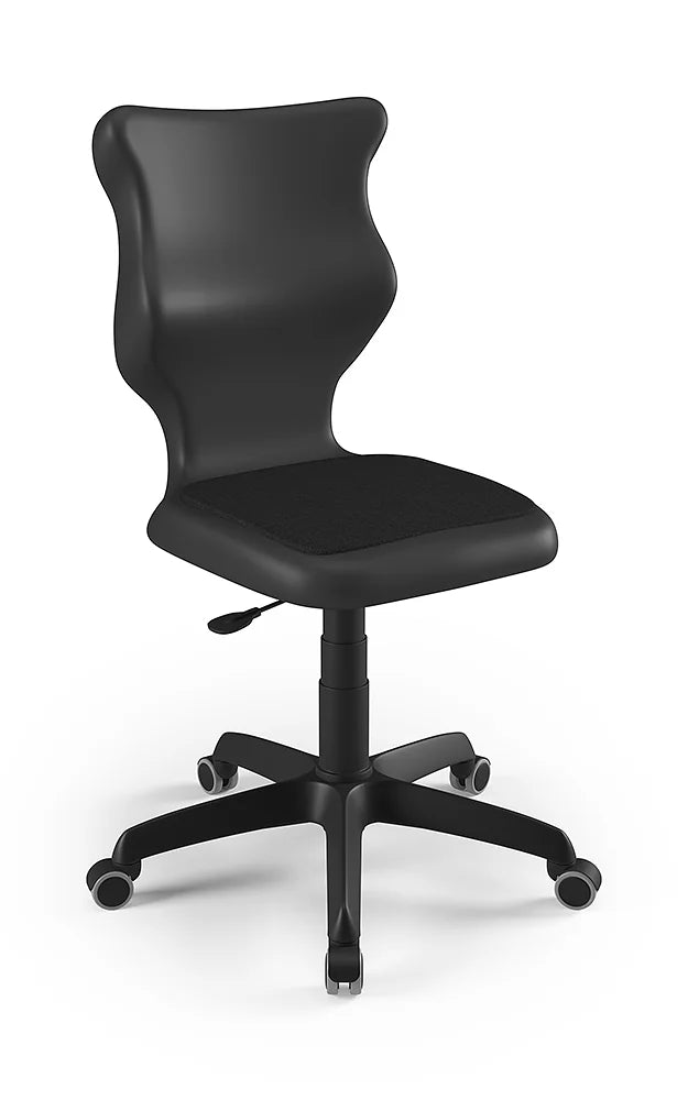 Krzesło szkolne Twist Soft bez podłokietników, rozmiar 5 (wzrost 146–176 cm) – Czarny / Czarny