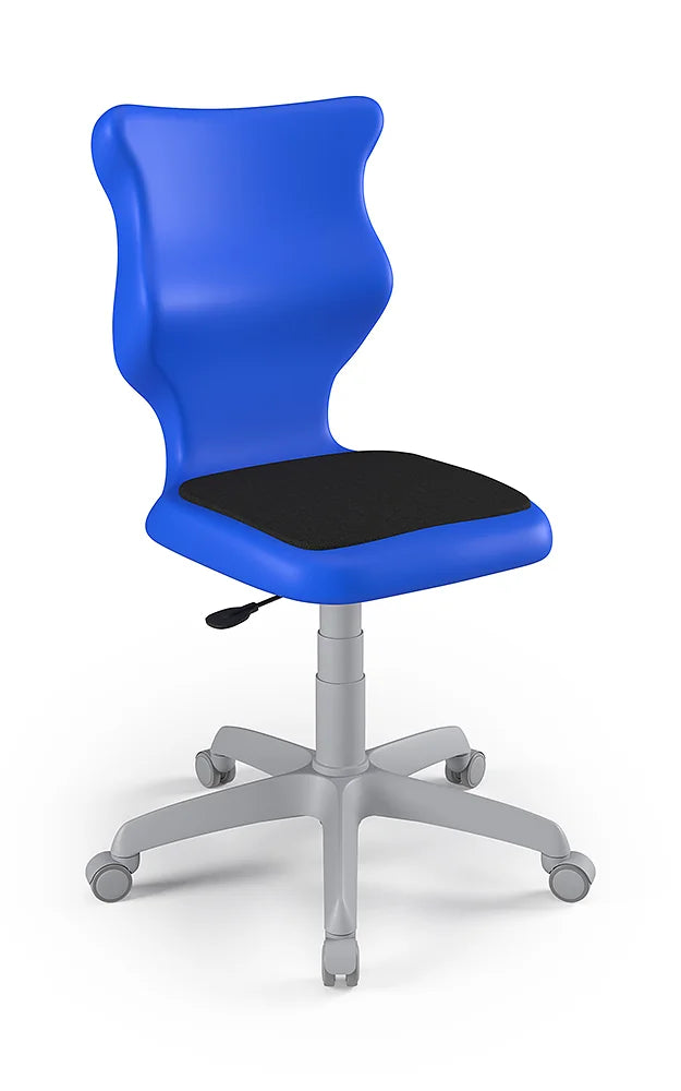 Krzesło szkolne Twist Soft bez podłokietników, rozmiar 5 (wzrost 146–176 cm) – Szary / Niebieski
