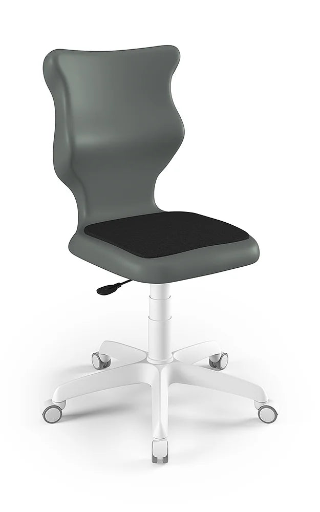 Krzesło szkolne Twist Soft bez podłokietników, rozmiar 6 (wzrost 159–188 cm) – Biały / Szary