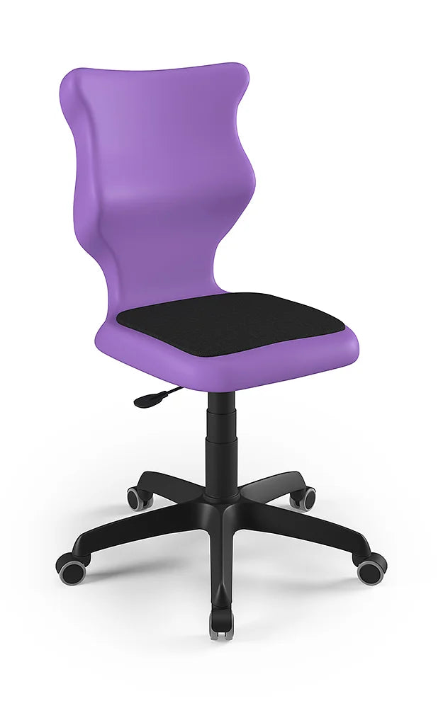 Krzesło szkolne Twist Soft bez podłokietników, rozmiar 6 (wzrost 159–188 cm) – Czarny / Fioletowy