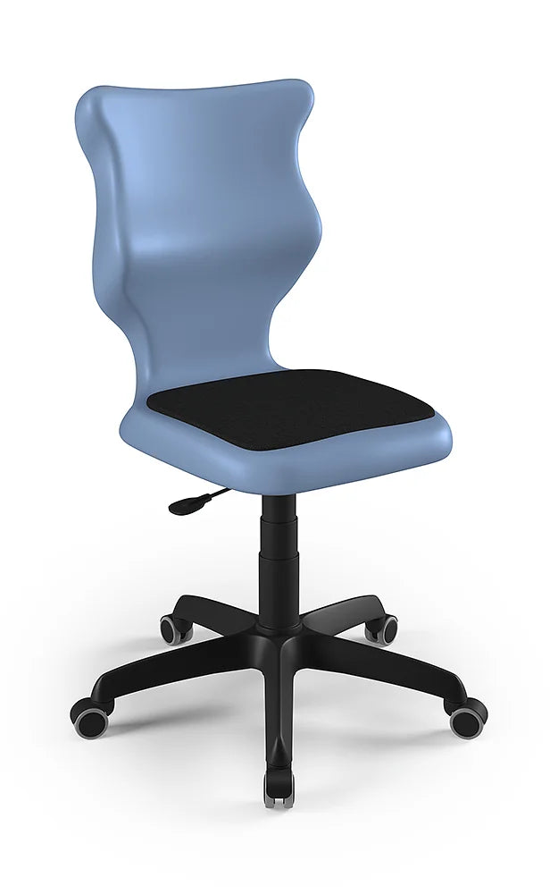 Krzesło szkolne Twist Soft bez podłokietników, rozmiar 6 (wzrost 159–188 cm) – Czarny / Pastelowy niebieski