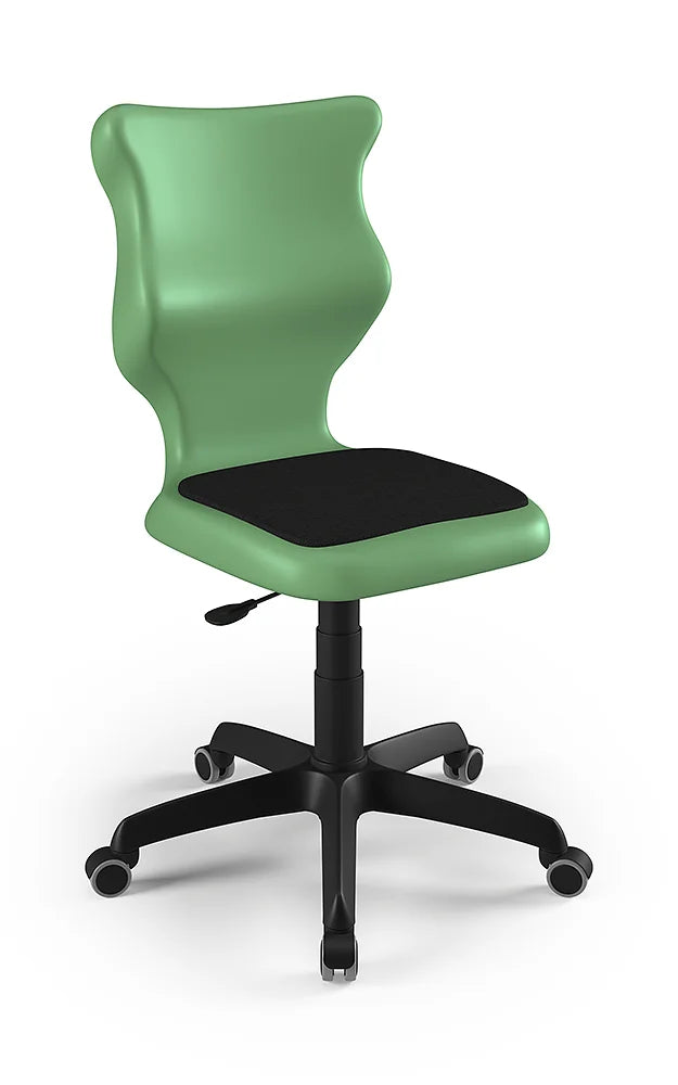 Krzesło szkolne Twist Soft bez podłokietników, rozmiar 6 (wzrost 159–188 cm) – Czarny / Pastelowy zielony