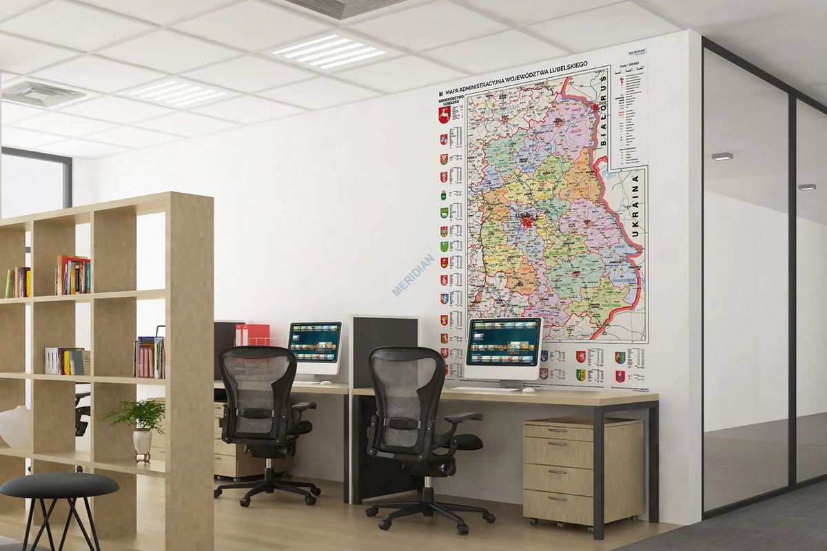 Mapa administracyjna województwa lubelskiego - zdjęcie 4