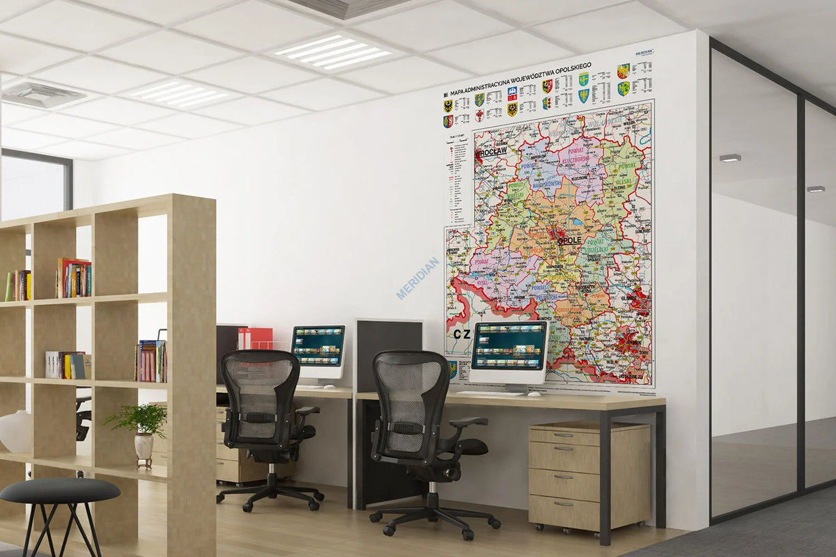 Mapa administracyjna województwa opolskiego - zdjęcie 4