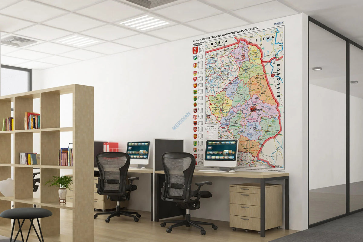 Mapa administracyjna województwa podlaskiego - zdjęcie 4